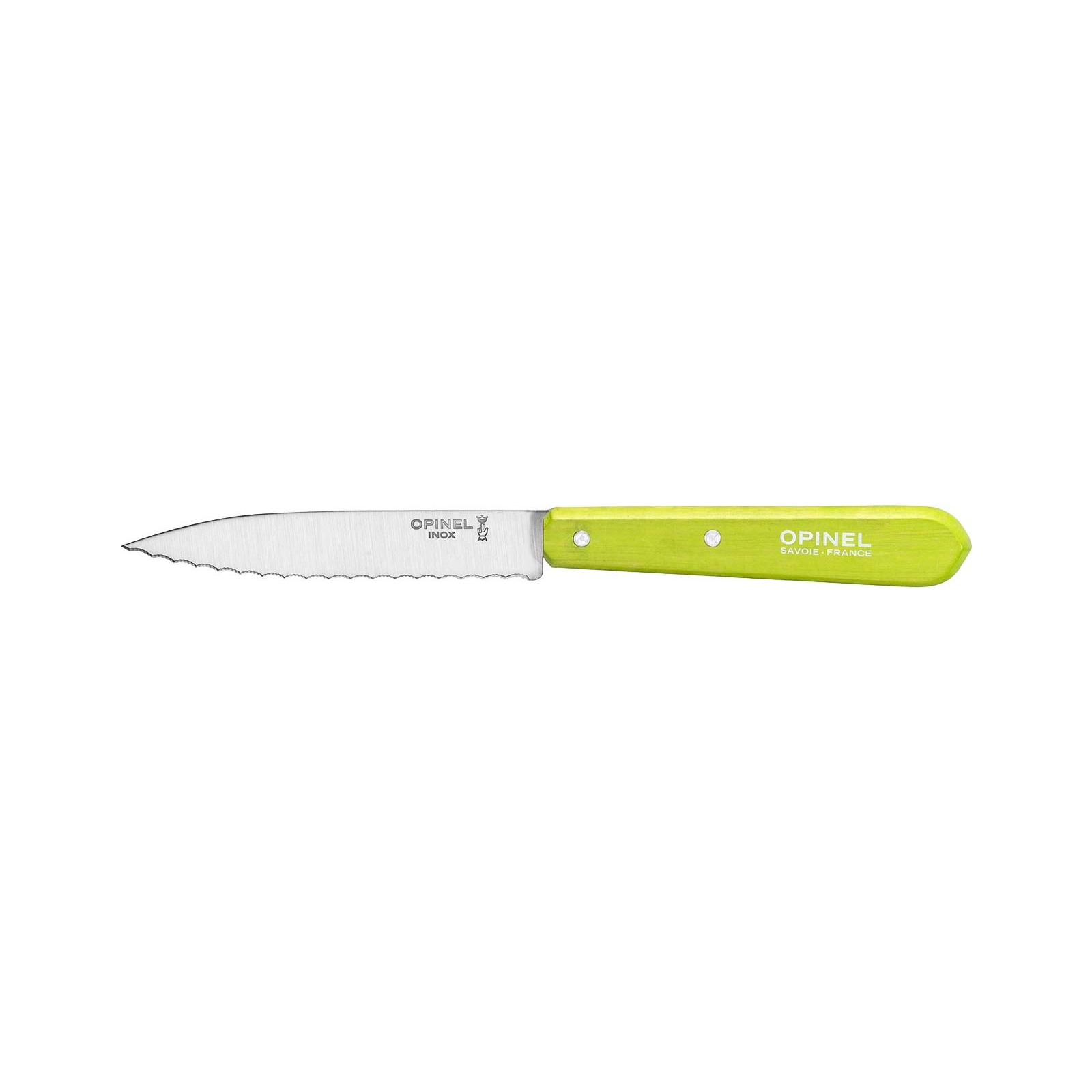 Кухонный нож Opinel №113 Serrated салатовый (001569-g)