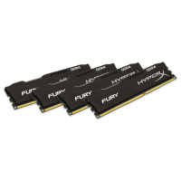 Модуль памяти для компьютера DDR4 32GB (4x8GB) 2400 MHz HyperX FURY Black Kingston Fury (ex.HyperX) (HX424C15FB2K4/32) изображение 2
