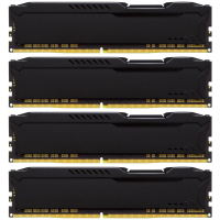 Модуль памяти для компьютера DDR4 32GB (4x8GB) 2400 MHz HyperX FURY Black Kingston Fury (ex.HyperX) (HX424C15FB2K4/32) изображение 3