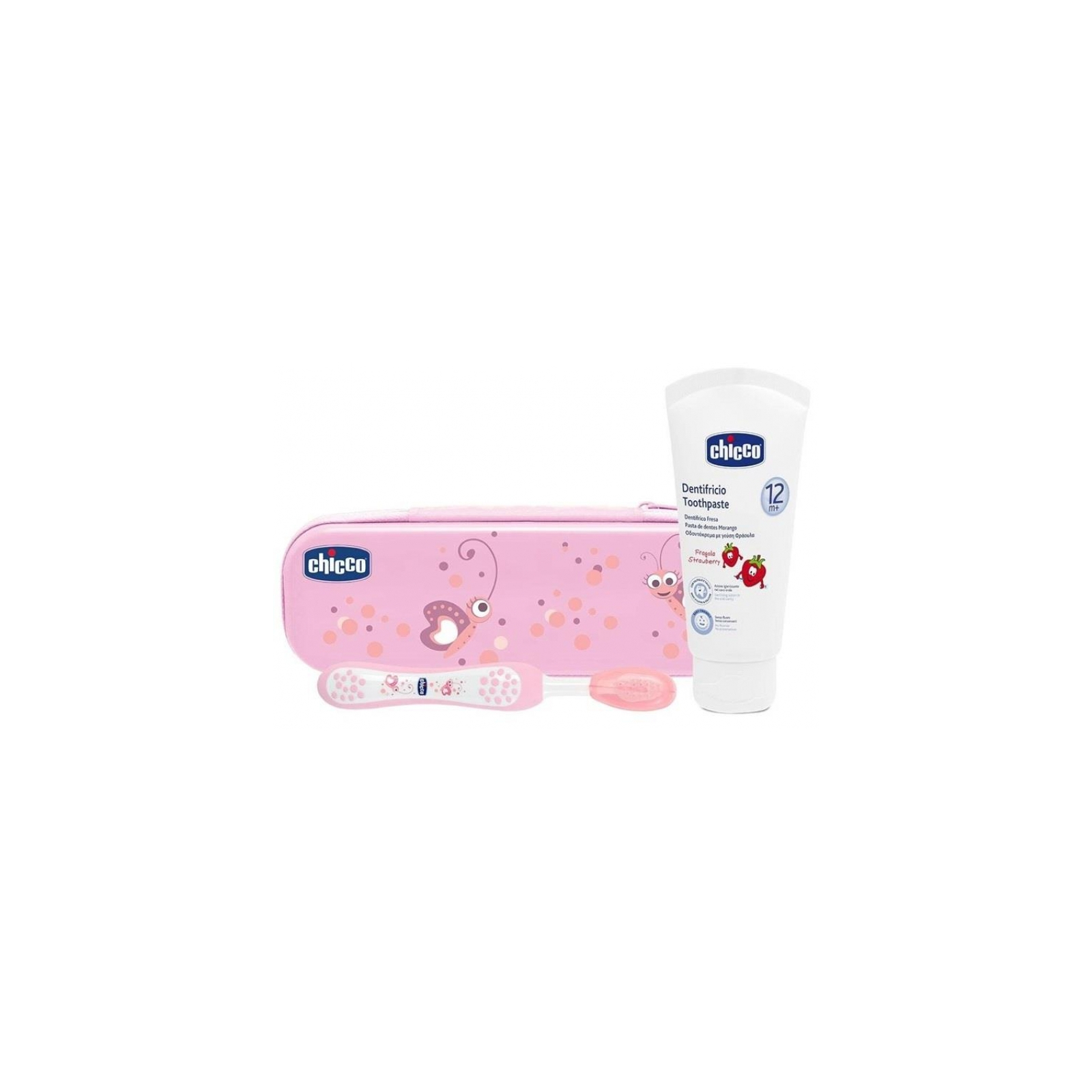 Детская зубная щетка Chicco щетка + паста розовый (06959.10) изображение 2