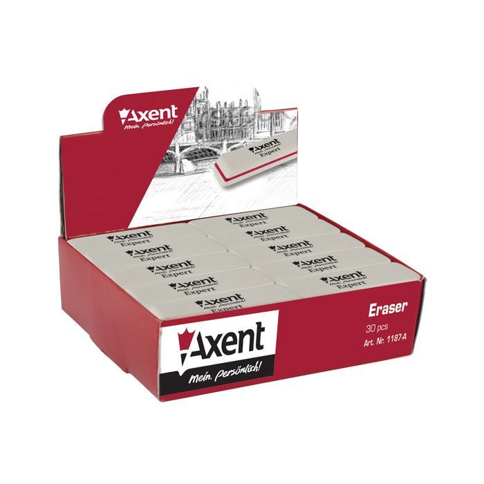 Гумка Axent soft Expert, color assortment (display) (1186-А) зображення 2