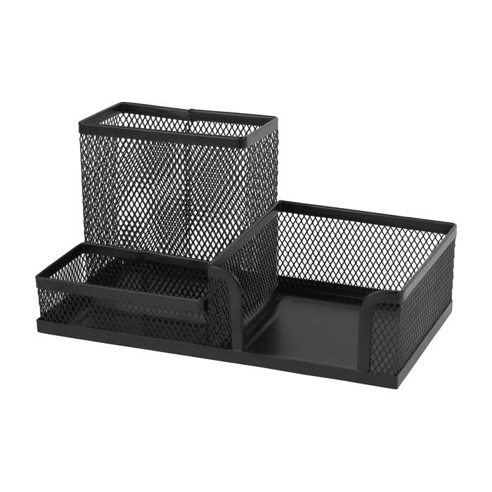 Подставка для мелочей Axent 203x105x100мм, wire mesh, black (2116-01-A)