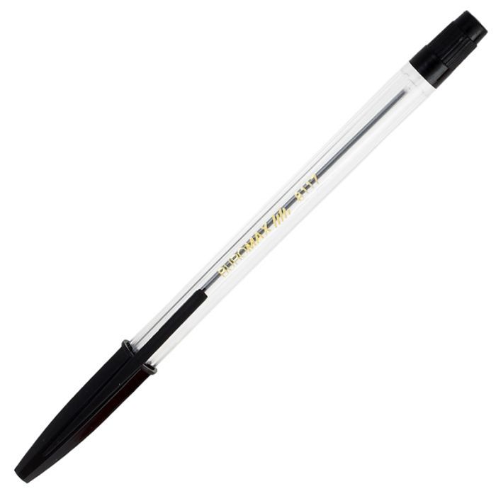 Ручка шариковая Buromax non-retractable JOBMAX Corvina, black (BM.8117-02)