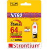 Карта памяти Strontium Flash 64GB microSD Class 10 USH-I 566X (SRN64GTFU1T) изображение 3