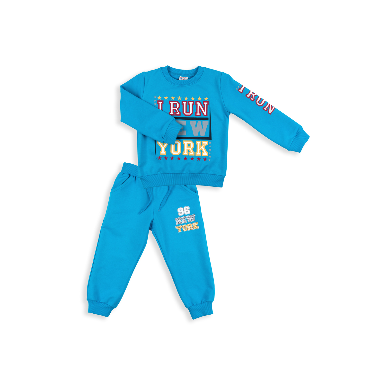 Набір дитячого одягу Breeze "I RUN NEW YORK" (8278-110B-blue)