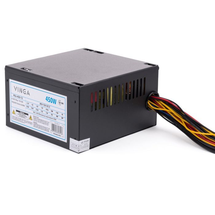 Блок живлення Vinga 450W ОЕМ (PSU-450-12) зображення 7