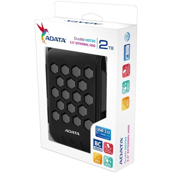 Зовнішній жорсткий диск 2.5" 2TB ADATA (AHD720-2TU3-CBK) зображення 5