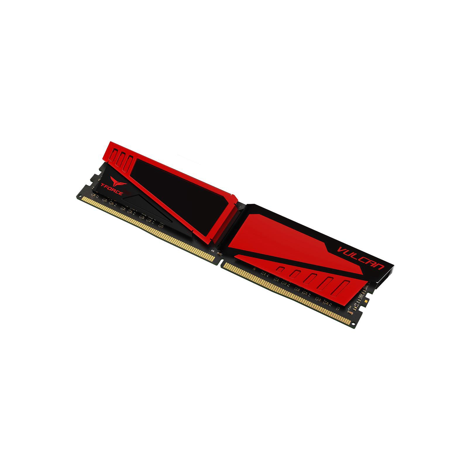 Модуль памяти для компьютера DDR4 16GB 2400 MHz T-Force Vulcan Red Team (TLRED416G2400HC15B01) изображение 2