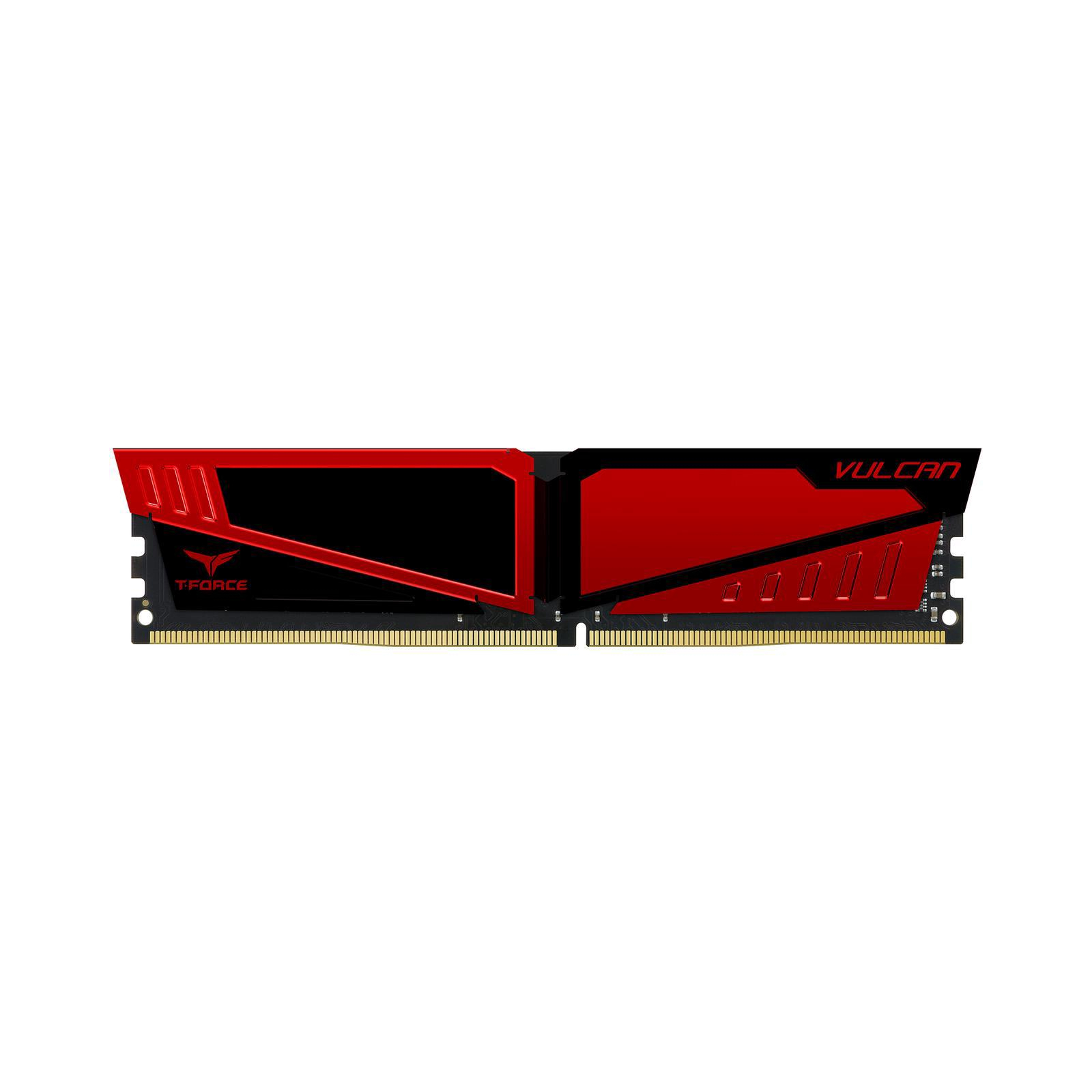 Модуль пам'яті для комп'ютера DDR4 16GB 2400 MHz T-Force Vulcan Red Team (TLRED416G2400HC15B01)