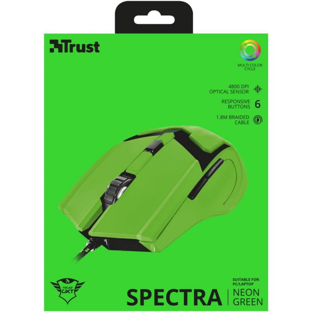 Trust GXT 752-SG Spectra Tappetino Per Mouse - Verde, Superficie In Tessuto 250x210 Mm