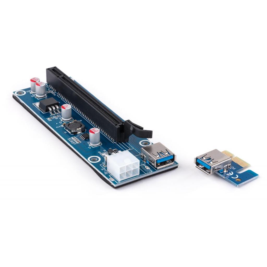 Райзер PCI-E x1 to 16x 60cm USB 3.0 Cable SATA to 6Pin Power v.006C Vinga (PCI-E) изображение 2