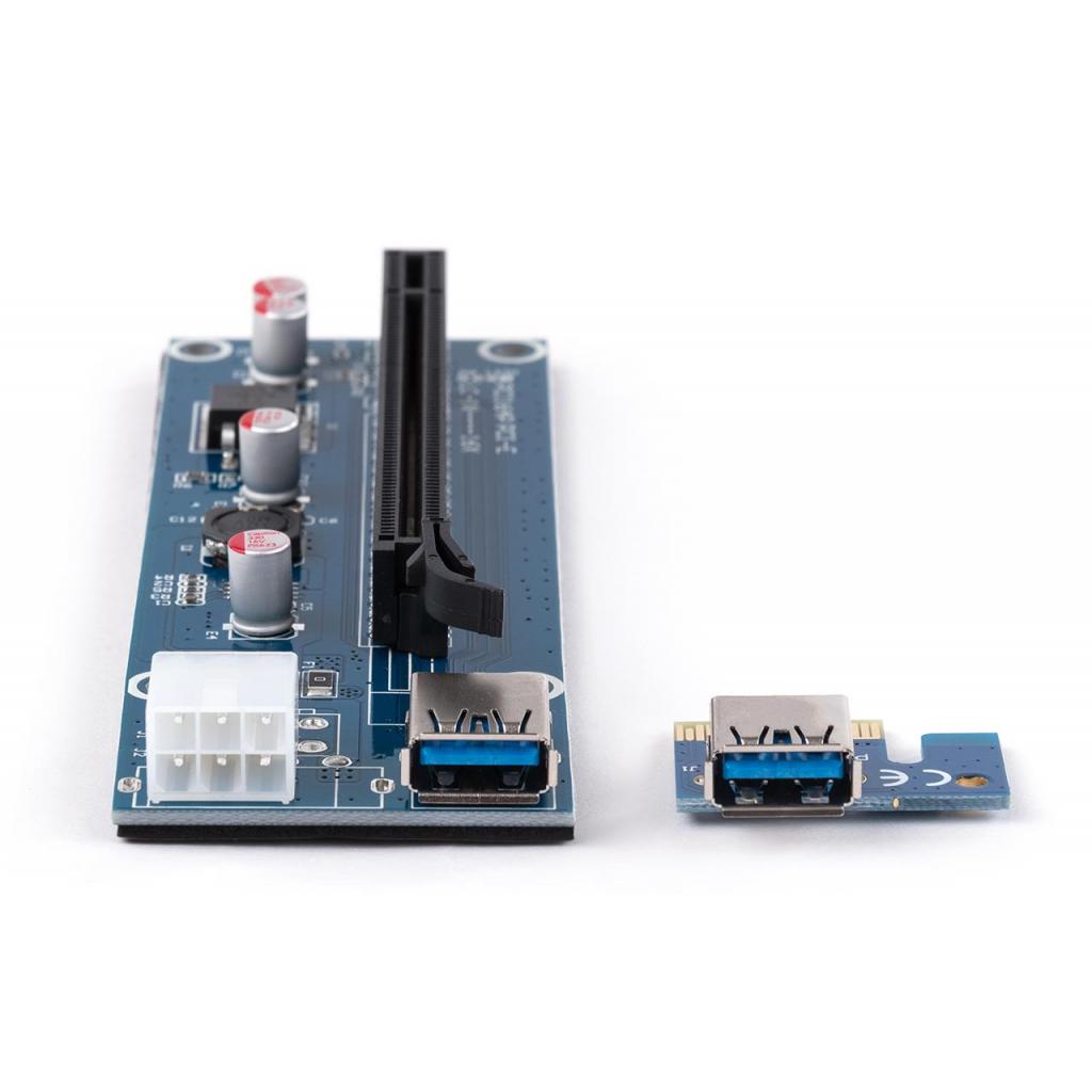 Райзер PCI-E x1 to 16x 60cm USB 3.0 Cable SATA to 6Pin Power v.006C Vinga (PCI-E) зображення 4