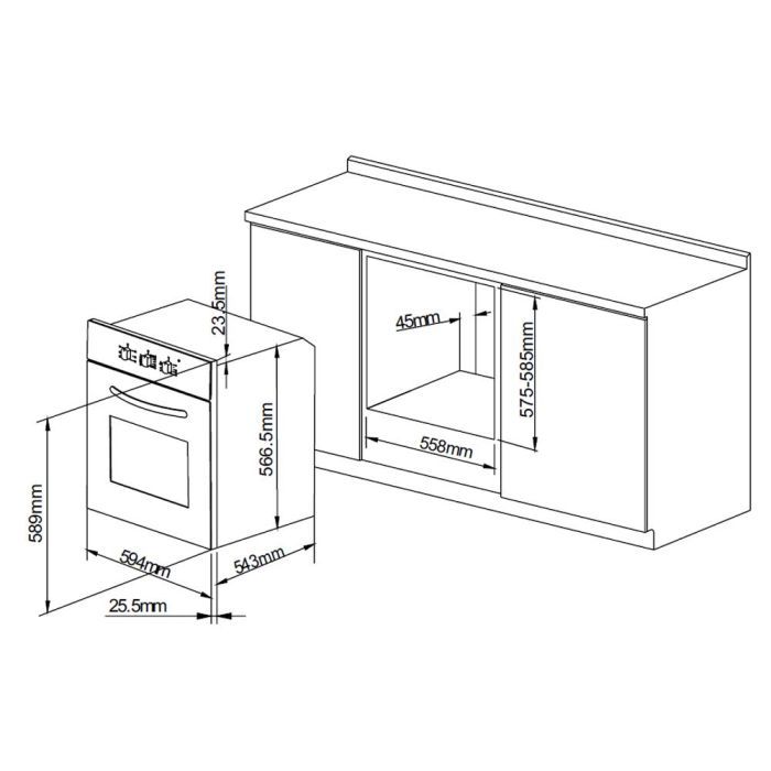 Духовой шкаф Pyramida F 43 M IX изображение 2