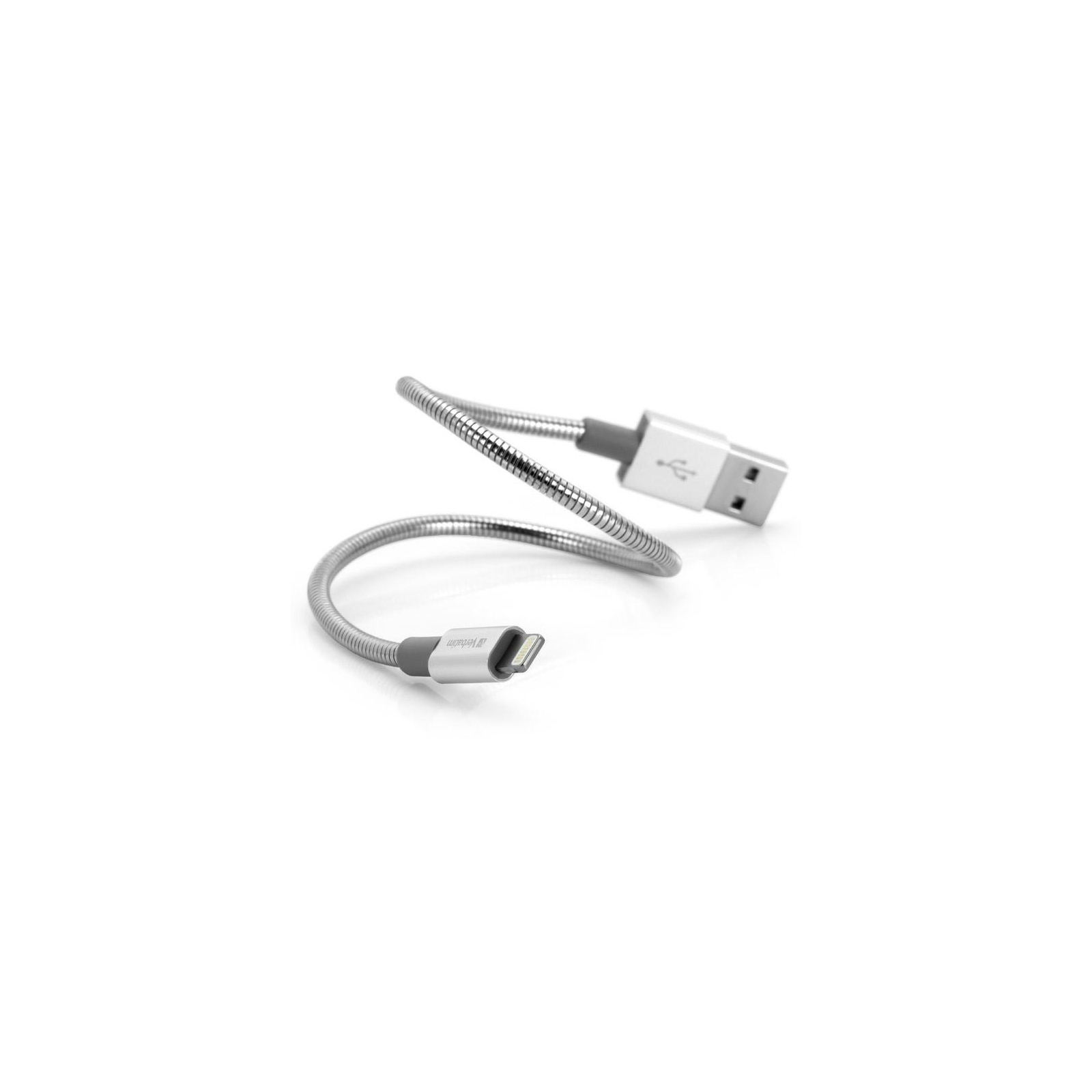 Дата кабель USB 2.0 AM to Lightning 1.0m silver Verbatim (48859) изображение 3