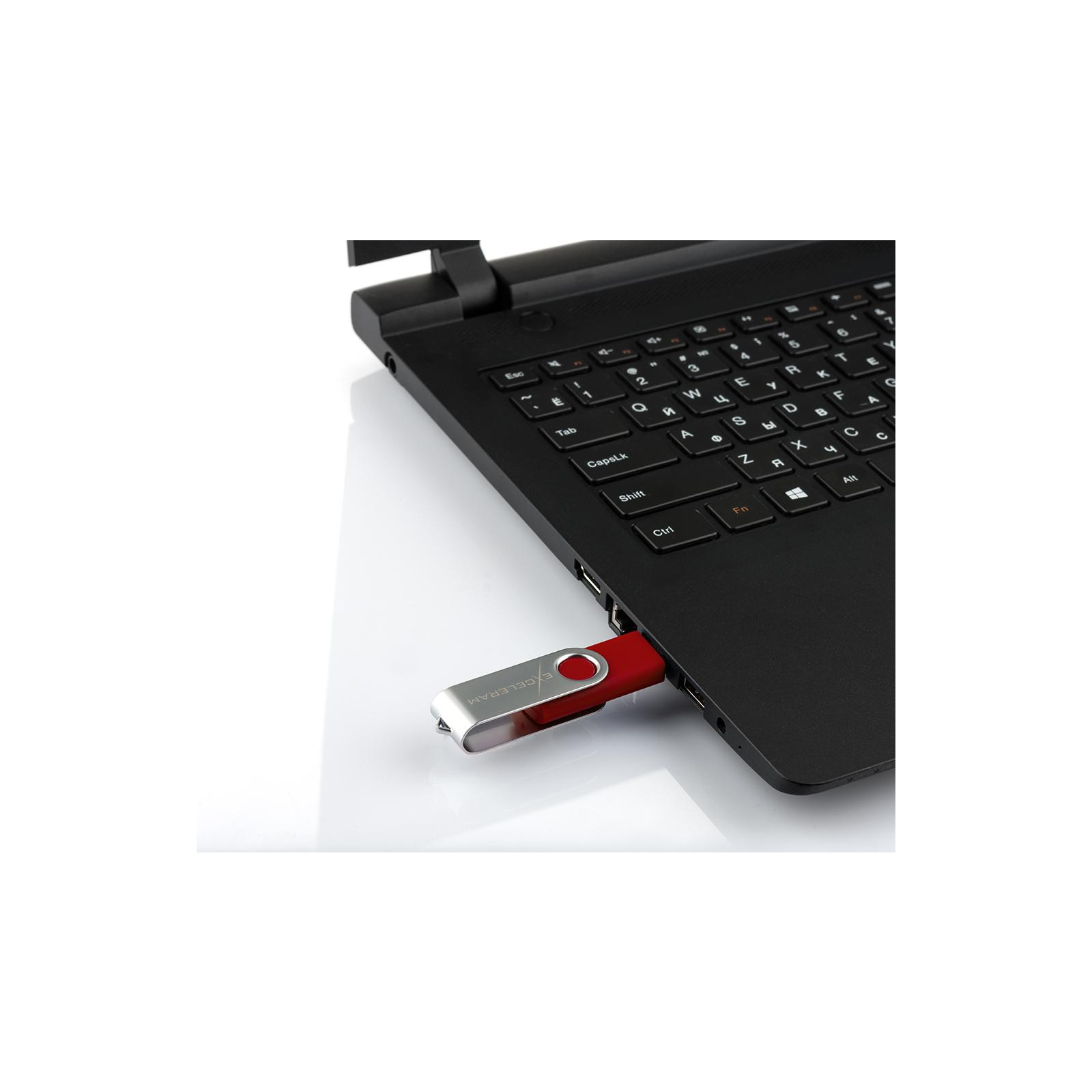 USB флеш накопитель eXceleram 16GB P1 Series Silver/Red USB 2.0 (EXP1U2SIRE16) изображение 7
