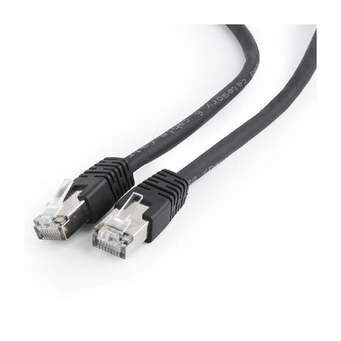 Патч-корд Cablexpert 0.5м FTP, Cat 6, черный (PP6-0.5M/BK)