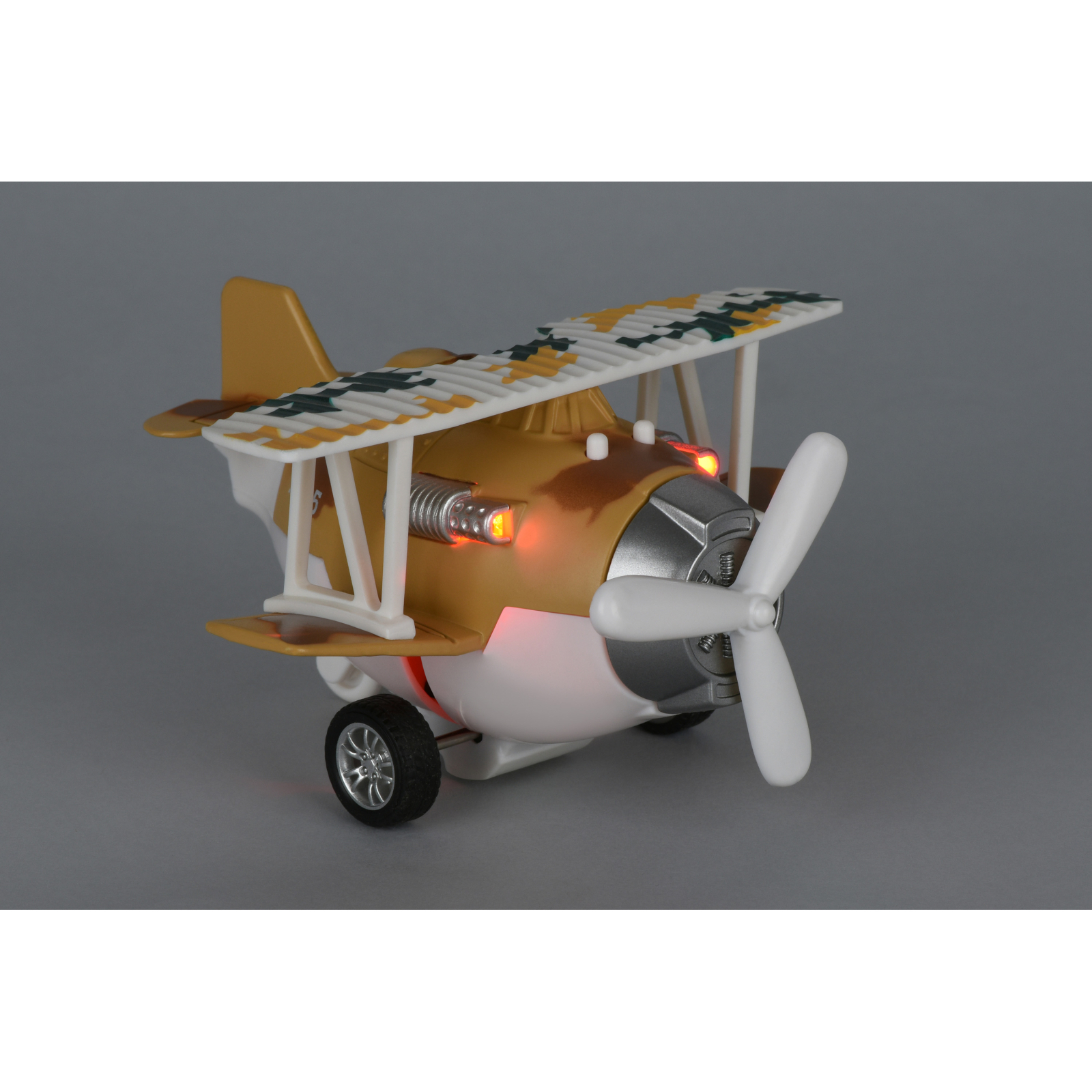 Спецтехника Same Toy Самолет металический инерционный Aircraft зеленый со светом (SY8012Ut-4) изображение 2