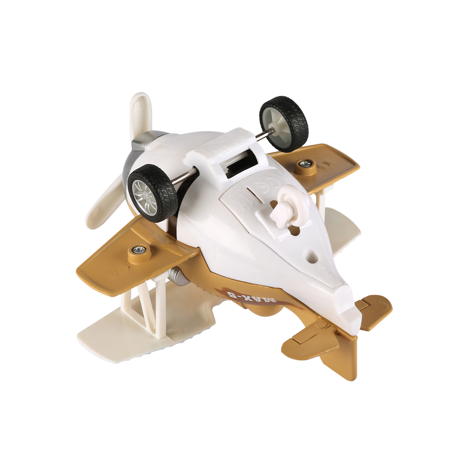 Спецтехніка Same Toy Самолет металический инерционный Aircraft коричневый со свет (SY8015Ut-3) зображення 4