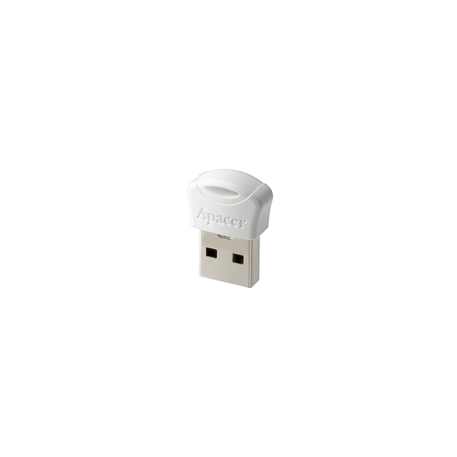 USB флеш накопичувач Apacer 64GB AH116 White USB 2.0 (AP64GAH116W-1) зображення 2