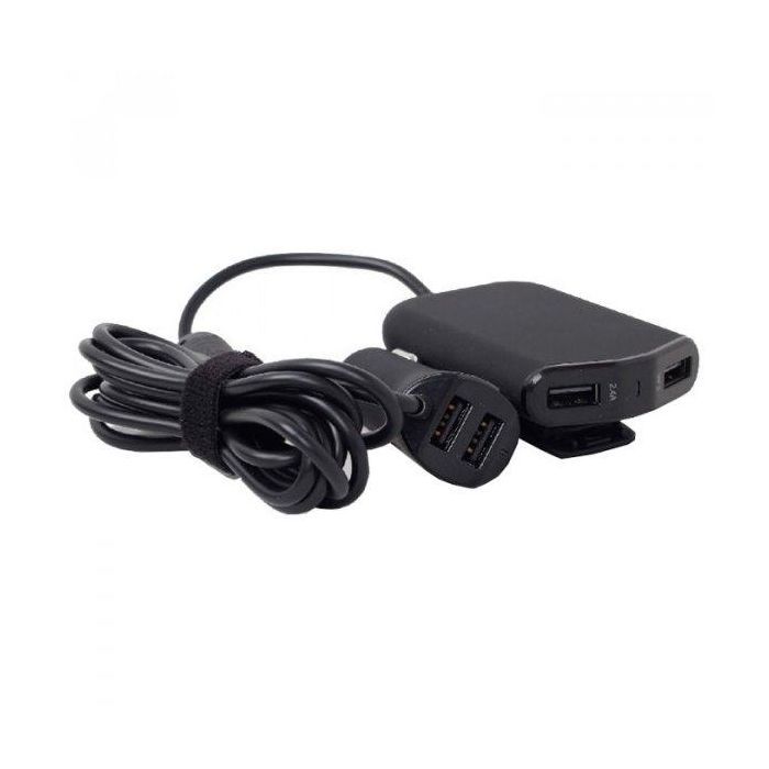 Зарядное устройство EnerGenie car 4xUSB 9.6 А (EG-4U-CAR-01)