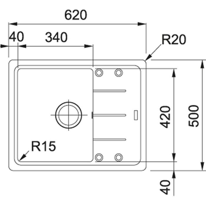 Мойка кухонная Franke BASIS BFG 611-62 (114.0272.595) изображение 2