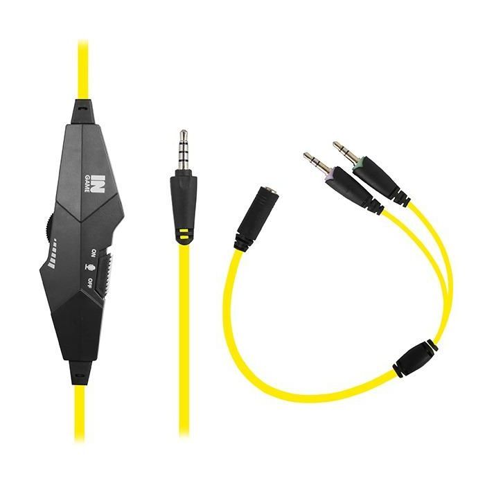 Наушники Gemix N4 Black-Yellow Gaming изображение 4
