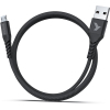 Дата кабель USB 2.0 AM to Micro 5P 1.0m Flex Black Pixus (4897058530896) зображення 2