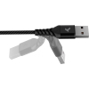 Дата кабель USB 2.0 AM to Micro 5P 1.0m Flex Black Pixus (4897058530896) изображение 3