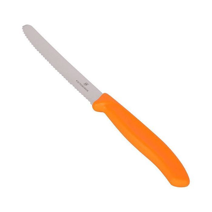 Набор ножей Victorinox SwissClassic 11см, 2шт. в блистере, волнистое лезвие,оранж (6.7836.L119B) изображение 2