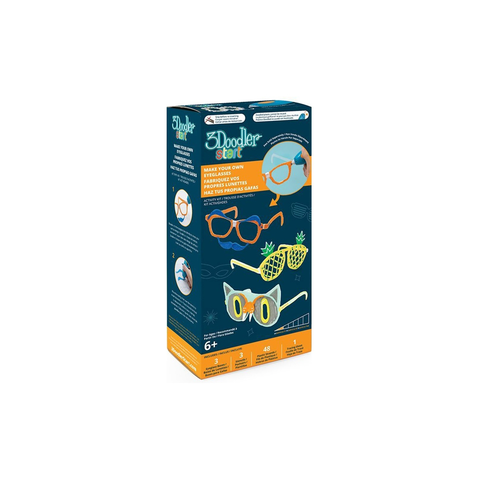 Стержень для 3D-ручки 3Doodler Набор аксессуаров для 3D-ручки 3Doodler Start Модные очки (8SMKEYEG3R)