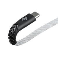 Дата кабель USB 2.0 AM to Type-C 1.0m Flat fabric urban, grey 2E (2E-CCTT-1MGR) изображение 3
