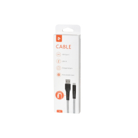 Дата кабель USB 2.0 AM to Type-C 1.0m Flat fabric urban, grey 2E (2E-CCTT-1MGR) изображение 4