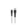 Дата кабель USB 2.0 AM to Type-C 1.0m Flat fabric urban, grey 2E (2E-CCTT-1MGR)