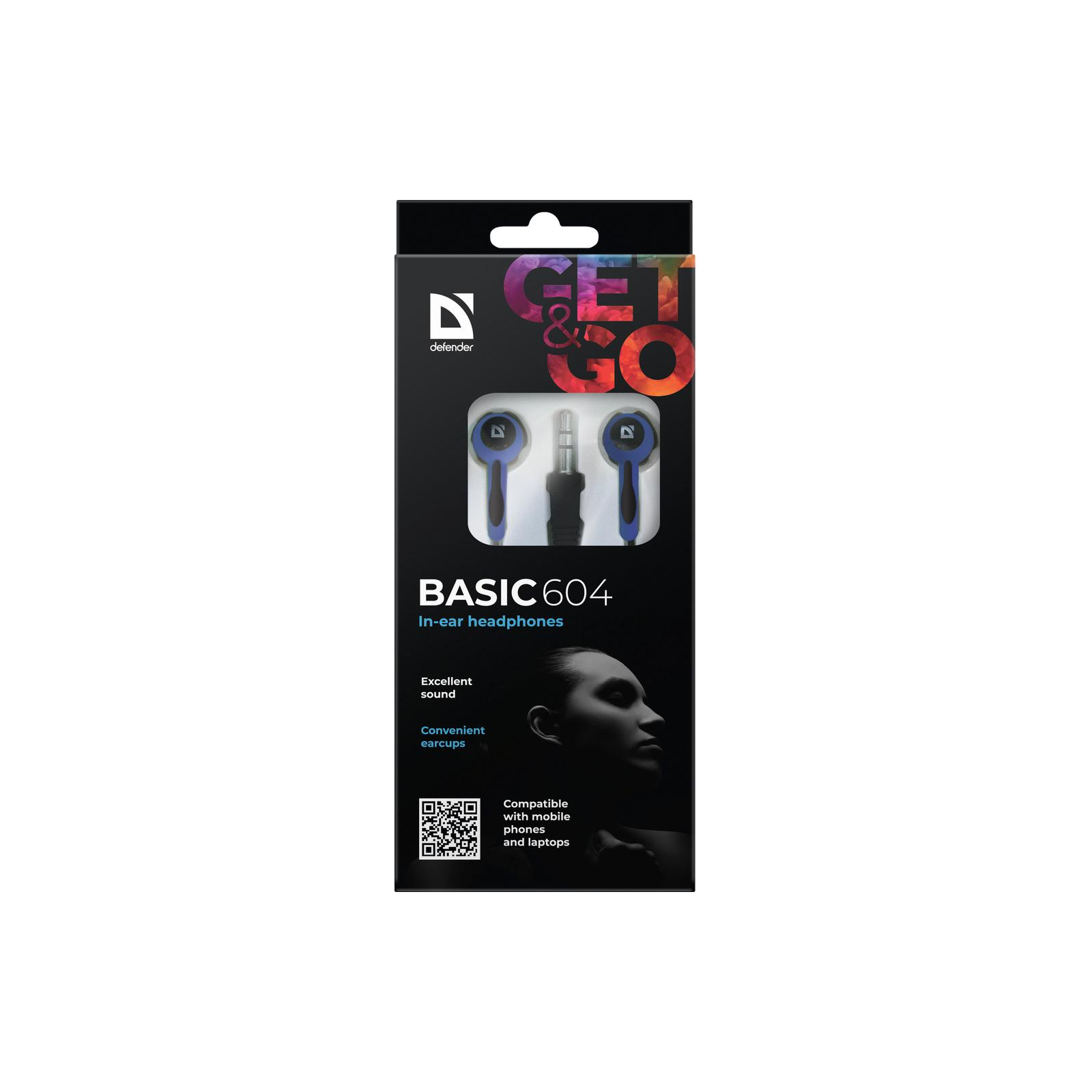 Навушники Defender Basic 604 Black-Blue (63608) зображення 4