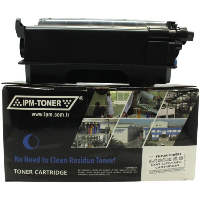 Тонер-картридж IPM Kyocera TK-3130, +waste container, chip (TKKM108EU)