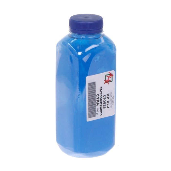 Тонер HP CLJ CP3525/CP4005/CM3530, 195г Cyan AHK (1501170)