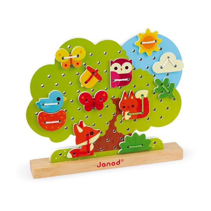 Развивающая игрушка Janod Шнуровка Дерево (J05316) изображение 2