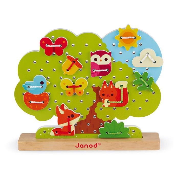Развивающая игрушка Janod Шнуровка Дерево (J05316) изображение 3