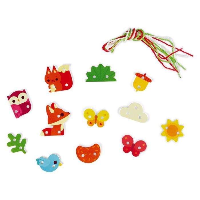 Развивающая игрушка Janod Шнуровка Дерево (J05316) изображение 5