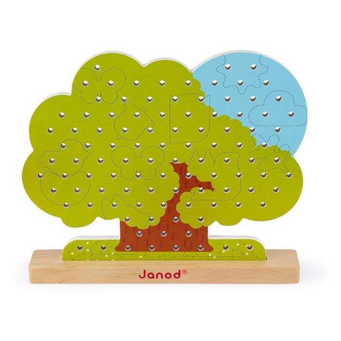 Развивающая игрушка Janod Шнуровка Дерево (J05316) изображение 6