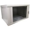 Шкаф настенный Eserver 4U 19" 600х350х284 (Ш*Г*В), сктекло, серая (ES-Е435G) изображение 3