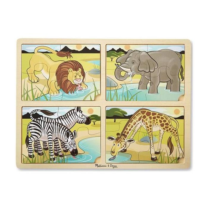 Пазл Melissa&Doug Мега 4 в 1 "Сафарі" (MD9366)