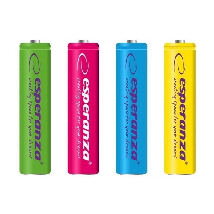 Акумулятор Esperanza AA 2000mAh Ni-MH * 4 mix of colors (EZA108)