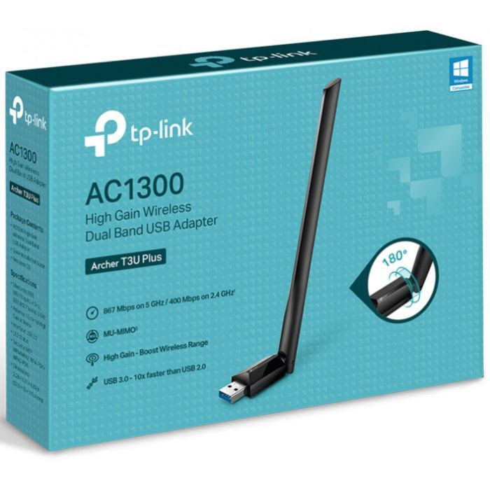 Сетевая карта Wi-Fi TP-Link ARCHER-T3U-PLUS изображение 2