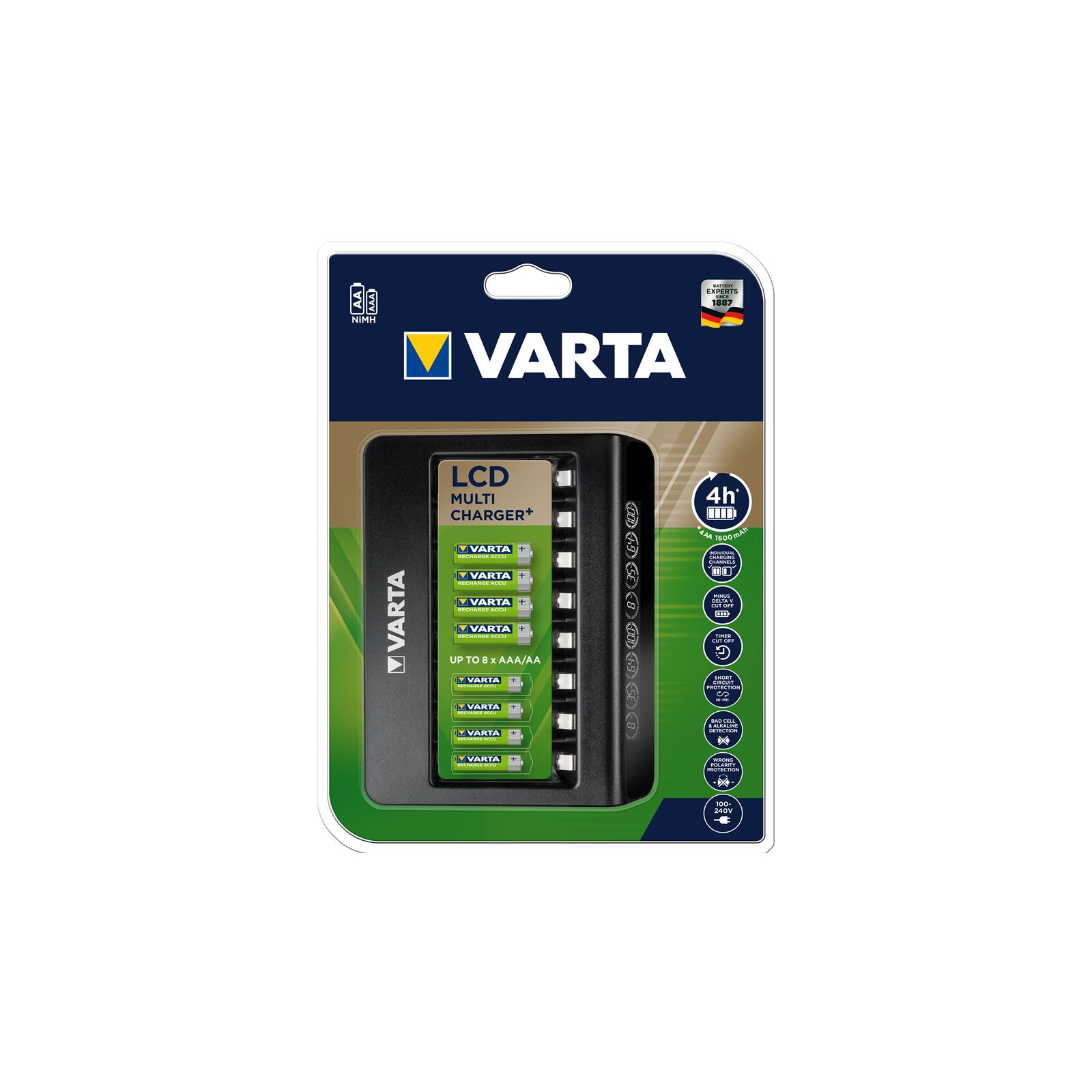 Зарядное устройство для аккумуляторов Varta LCD MULTI CHARGER PLUS (57681101401) изображение 4