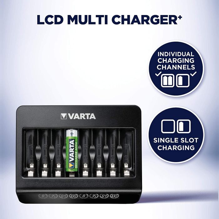 Зарядний пристрій для акумуляторів Varta LCD MULTI CHARGER PLUS (57681101401) зображення 5