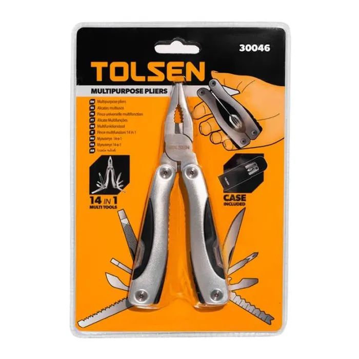 Мультитул Tolsen роскладные 102 мм 9-в-1 (30046) изображение 4