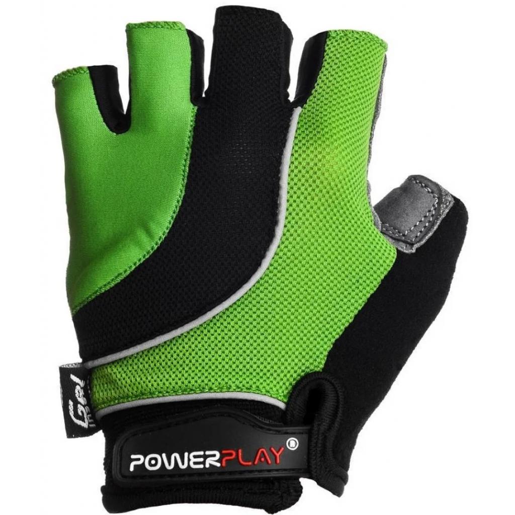 Велоперчатки PowerPlay 5037 Black/Green XS (5037_XS_Green) изображение 2