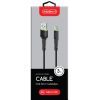 Дата кабель USB 2.0 AM to Micro 5P 3.0m CBFLEXM3 black Intaleo (1283126487491) изображение 2