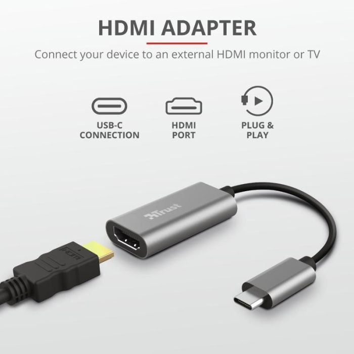 Переходник Trust USB-C to HDMI Adapter (23774) изображение 6